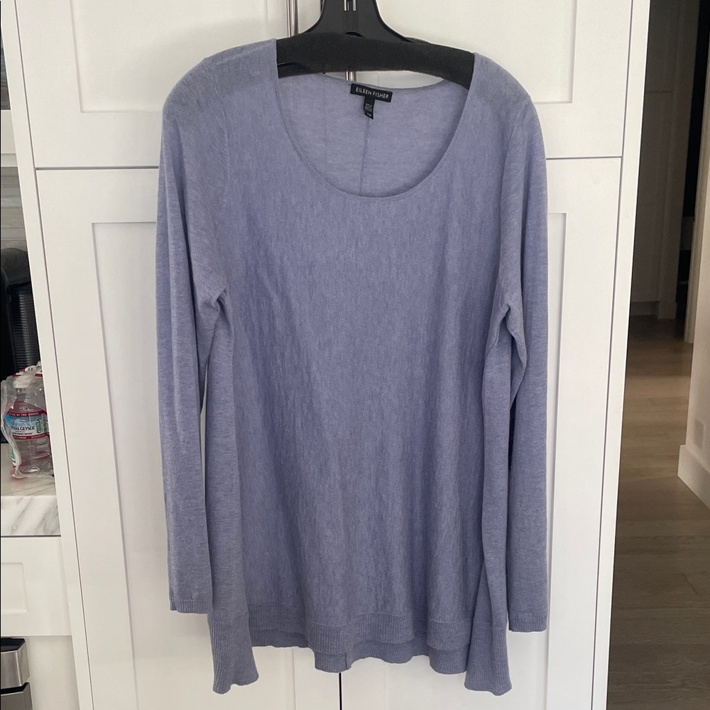 Eileen Fisher Lavender Long Sleeve Sweater
